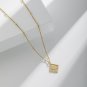 Holiday Geometry Rhombus 925 Sterling Silver Necklace