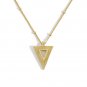 Statement Geometry Triangle 925 Sterling Silver Necklace