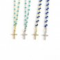 Holy CZ Cross Beads 925 Sterling Silver Necklace