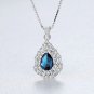 Beautiful CZ Waterdrop 925 Sterling Silver Necklace