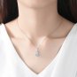 Beautiful CZ Waterdrop 925 Sterling Silver Necklace