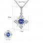 Elegant CZ Snowflake 925 Sterling Silver Necklace