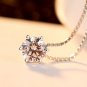 Round CZ 925 Sterling Silver Necklace