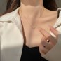 Wedding Hollow CZ Heart Circle 925 Sterling Silver Necklace