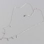 Elegant Geometry Rhombus CZ 925 Sterling Silver Necklace
