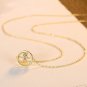 Simple Large And Small Double Loops 925 Sterling Silver Necklace
