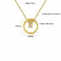 Simple Large And Small Double Loops 925 Sterling Silver Necklace