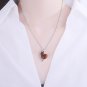 Gift Natural Agate/Nephrite Gourd 925 Sterling Silver Necklace