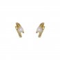 Fashion Shell Pearl 925 Sterling Silver Hoop Earrings