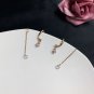 Elegant CZ Tassels 925 Sterling Silver Dangling Earrings