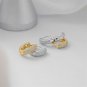 Retro Light Luxury Micro Setting CZ 925 Sterling Silver Hoop Earrings
