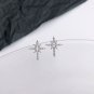Shining Stars 925 Sterling Silver Stud Earrings