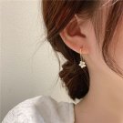 Beautiful CZ Flowers 925 Sterling Silver Dangling Earrings