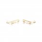 Shell Pearls Tree Branch 925 Sterling Silver Non-Pierced Earrings