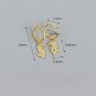 Cute Animal Dinosaur 925 Sterling Silver Hoop Earrings