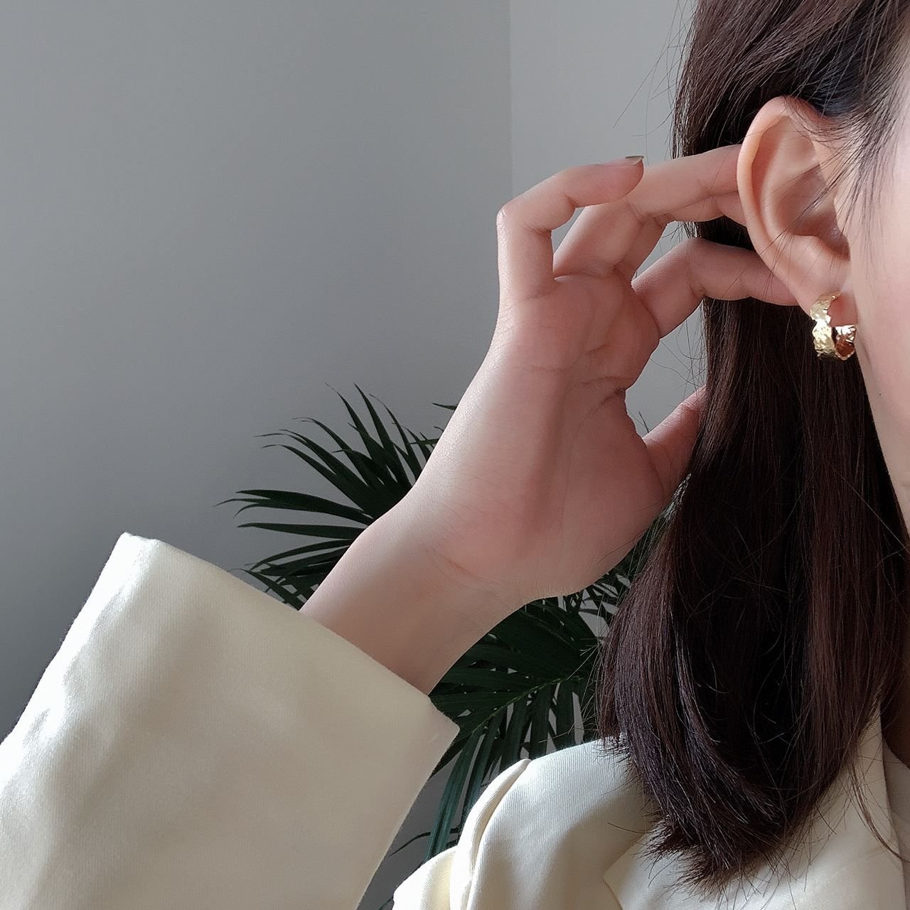 Circles 925 Sterling Silver Hoop Earrings
