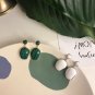 Office Created Malachite 925 Sterling Silver Dangling Earrings