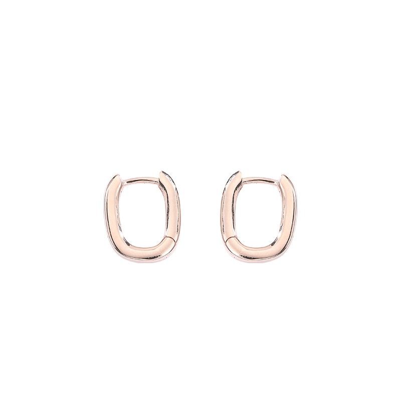 Round 925 Sterling Silver Hoop Earrings