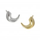 Crescent Moon 925 Sterling Silver Studs Earrings