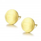 Round Concave 925 Sterling Silver Studs Earrings