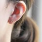 Simple Glossy Lip 925 Sterling Silver Stud Earrings