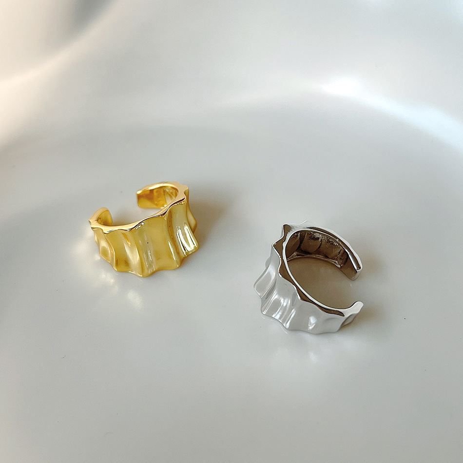 Modern Gear 925 Sterling Silver Non-Pierced Earring(Single)