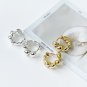 Casual Twisted 925 Sterling Silver Hoop Earrings