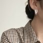 Geometry Double Circles 925 Sterling Silver Hoop Earrings
