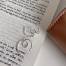 Simple Irregular Wave 925 Sterling Silver Dangling Earrings
