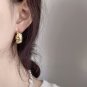 Irregular Wave 925 Sterling Silver Hoop Earrings