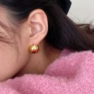 Cute Round Ball 925 Sterling Silver Stud Earring(Single)