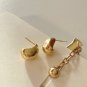 Lady Round Ball 925 Sterling Silver Stud Earrings
