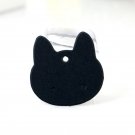 100 PCS Cat Kraft Paper Jewelry Display Hang Holder Black Card