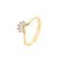 Modern CZ V Shape Crown 925 Sterling Silver Adjustable Ring