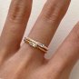 Simple Geometry C Rectangle 925 Sterling Silver Adjusatble Ring
