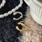 Fashion Irregular Letter U Shape 925 Sterling Silver Adjustable Ring