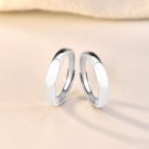 Fashion LOVE Projection 925 Sterling Silver Adjustable Promise Ring