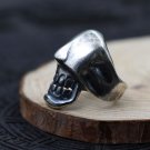 Vintage Skull Teeth 925 Sterling Silver Adjustable Men Ring