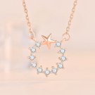 Beautiful Star CZ Garland 925 Sterling Silver Necklace