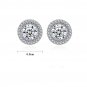 Classic Round CZ Hot 925 Sterling Silver Stud Earrings
