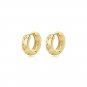 Girl Shining CZ Star Moons 925 Sterling Silver Hoop Earrings