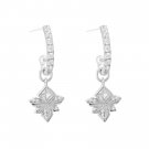 Cute Honey Bee Shape CZ 925 Sterling Silver Dangling Earrings