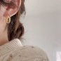 Office Twisted Tube Circle 925 Sterling Silver Hoop Earrings
