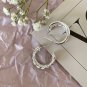Office Twisted Tube Circle 925 Sterling Silver Hoop Earrings