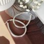 Simple Geometry Hollow Waterdrop Circle 925 Sterling Silver Hoop Earrings