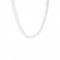 Elegant Natural Pearls Twisted 925 Sterling Silver Necklace