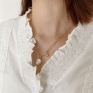 Irregular Natural Pearl Hollow Chain 925 Sterling Silver Necklace