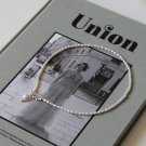 Elegant Irregular Natural Pearls 925 Sterling Silver Necklace
