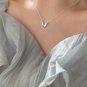 Simple Irregular Heart Casual 925 Sterling Silver Necklace