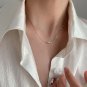 Super Cute Mini Bow-Knot Herring Bone 925 Sterling Silver Necklace